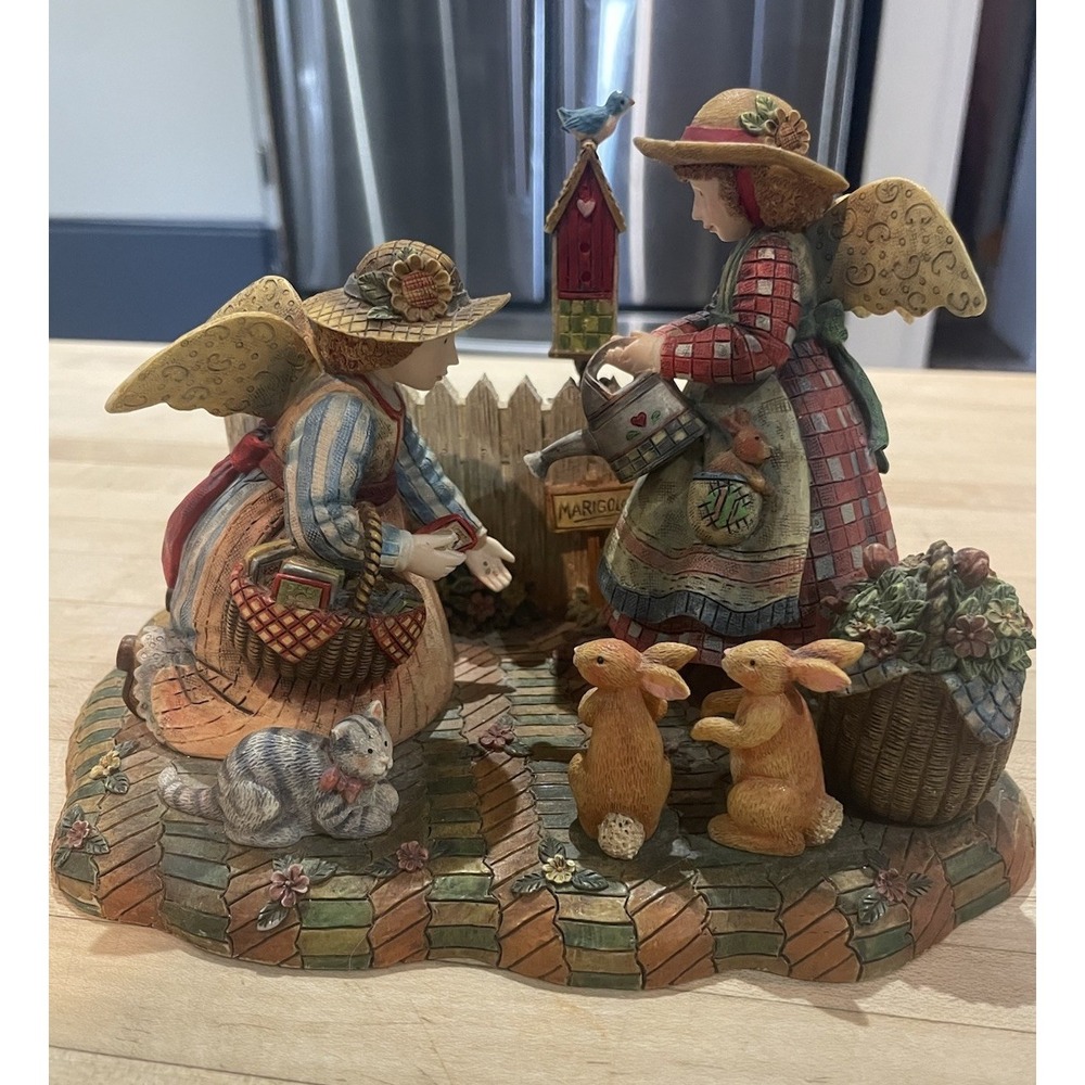 GARDEN OF ANGELS Detailed 1st Edition 1999 Susan Winget Everyday Angels Signed